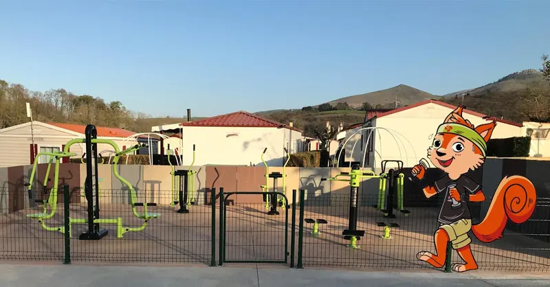 Espace fitness en plein air