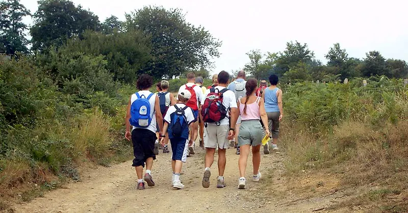 Randonnée dans la campagne basque